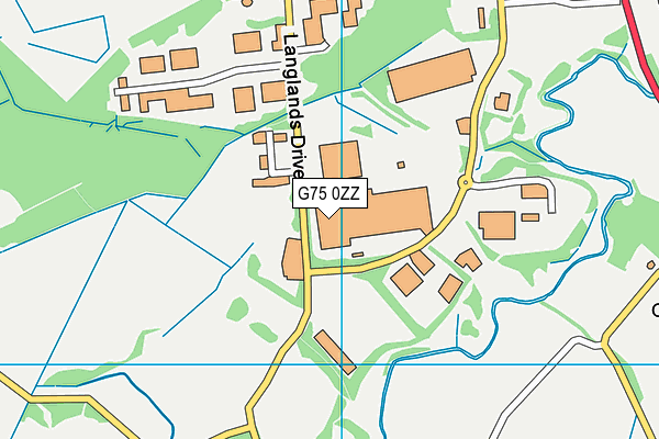 G75 0ZZ map - OS VectorMap District (Ordnance Survey) G75 0ZZ map - OS VectorMap District (Ordnance Survey)