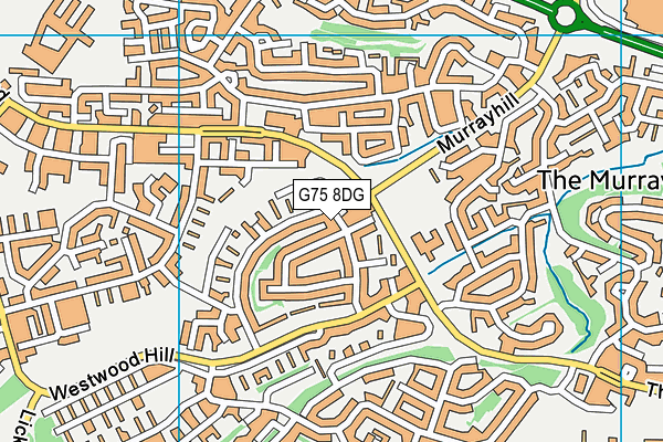 G75 8DG map - OS VectorMap District (Ordnance Survey)