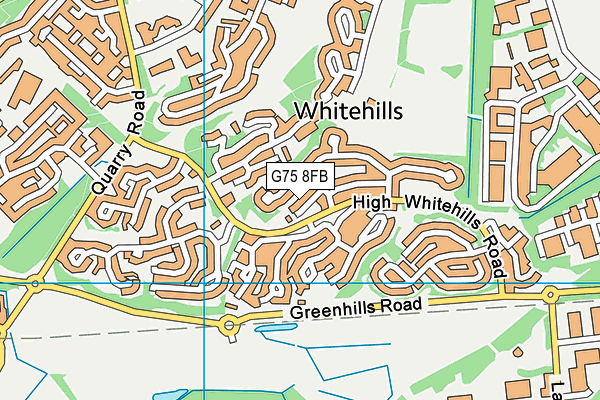 G75 8FB map - OS VectorMap District (Ordnance Survey)
