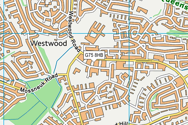 G75 8HB map - OS VectorMap District (Ordnance Survey)
