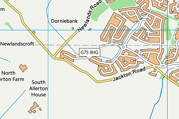 G75 8HG map - OS VectorMap District (Ordnance Survey)