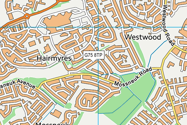 G75 8TP map - OS VectorMap District (Ordnance Survey)