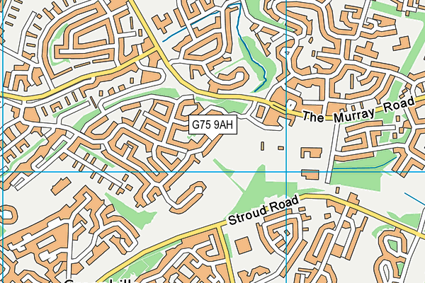 G75 9AH map - OS VectorMap District (Ordnance Survey) G75 9AH map - OS VectorMap District (Ordnance Survey)