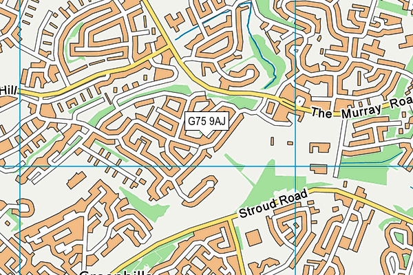 G75 9AJ map - OS VectorMap District (Ordnance Survey) G75 9AJ map - OS VectorMap District (Ordnance Survey)