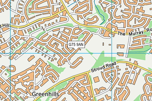 G75 9AN map - OS VectorMap District (Ordnance Survey) G75 9AN map - OS VectorMap District (Ordnance Survey)