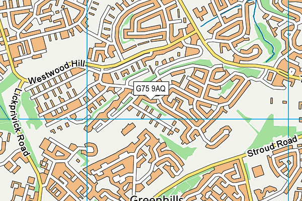 G75 9AQ map - OS VectorMap District (Ordnance Survey) G75 9AQ map - OS VectorMap District (Ordnance Survey)
