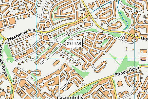 G75 9AR map - OS VectorMap District (Ordnance Survey) G75 9AR map - OS VectorMap District (Ordnance Survey)