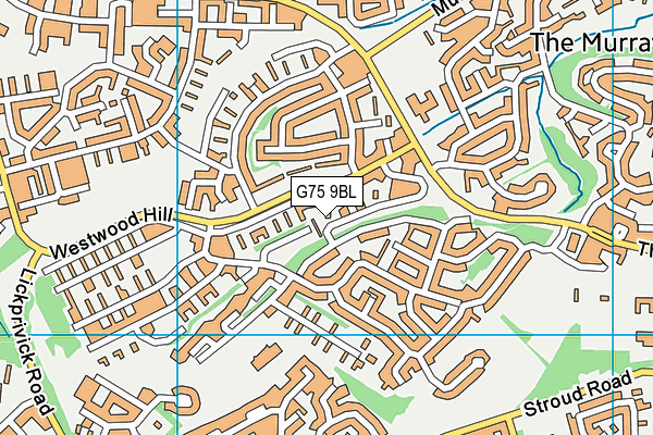G75 9BL map - OS VectorMap District (Ordnance Survey) G75 9BL map - OS VectorMap District (Ordnance Survey)