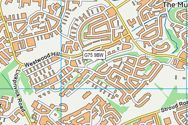 G75 9BW map - OS VectorMap District (Ordnance Survey) G75 9BW map - OS VectorMap District (Ordnance Survey)