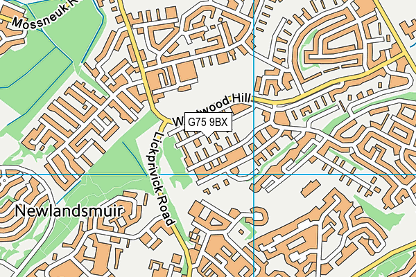 G75 9BX map - OS VectorMap District (Ordnance Survey) G75 9BX map - OS VectorMap District (Ordnance Survey)
