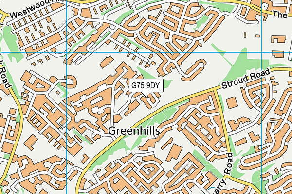 G75 9DY map - OS VectorMap District (Ordnance Survey) G75 9DY map - OS VectorMap District (Ordnance Survey)