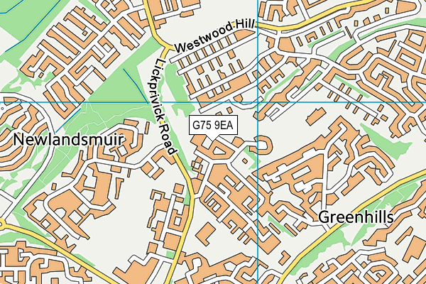 G75 9EA map - OS VectorMap District (Ordnance Survey) G75 9EA map - OS VectorMap District (Ordnance Survey)