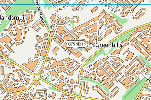 G75 9EH map - OS VectorMap District (Ordnance Survey) G75 9EH map - OS VectorMap District (Ordnance Survey)