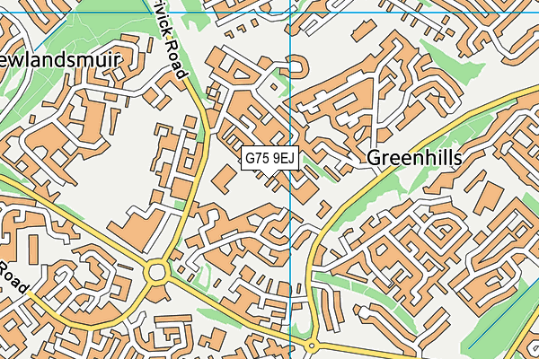 G75 9EJ map - OS VectorMap District (Ordnance Survey) G75 9EJ map - OS VectorMap District (Ordnance Survey)