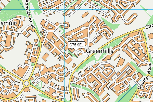 G75 9EL map - OS VectorMap District (Ordnance Survey) G75 9EL map - OS VectorMap District (Ordnance Survey)