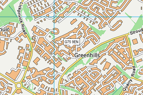 G75 9EN map - OS VectorMap District (Ordnance Survey) G75 9EN map - OS VectorMap District (Ordnance Survey)