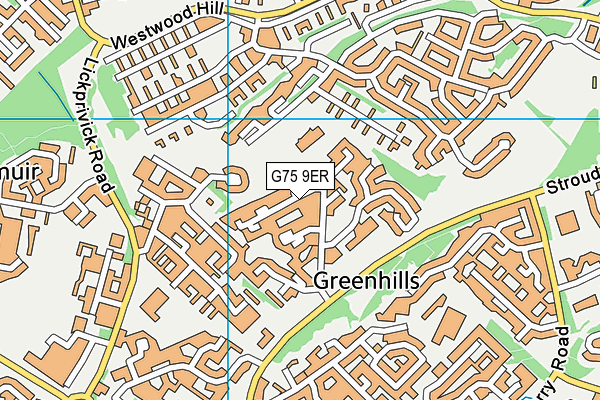 G75 9ER map - OS VectorMap District (Ordnance Survey) G75 9ER map - OS VectorMap District (Ordnance Survey)