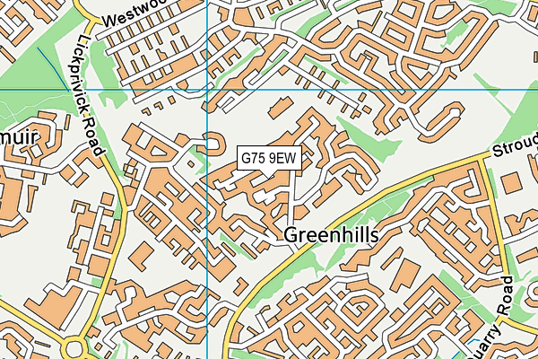 G75 9EW map - OS VectorMap District (Ordnance Survey) G75 9EW map - OS VectorMap District (Ordnance Survey)