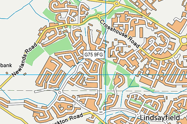 G75 9FG map - OS VectorMap District (Ordnance Survey) G75 9FG map - OS VectorMap District (Ordnance Survey)