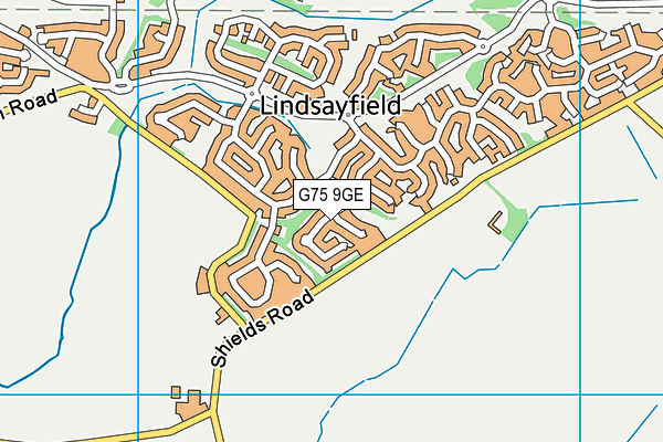 G75 9GE map - OS VectorMap District (Ordnance Survey) G75 9GE map - OS VectorMap District (Ordnance Survey)