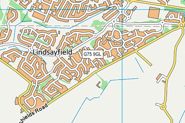 G75 9GL map - OS VectorMap District (Ordnance Survey) G75 9GL map - OS VectorMap District (Ordnance Survey)