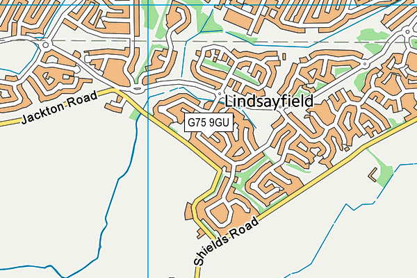 G75 9GU map - OS VectorMap District (Ordnance Survey)