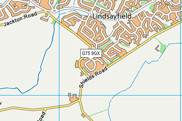 G75 9GX map - OS VectorMap District (Ordnance Survey) G75 9GX map - OS VectorMap District (Ordnance Survey)