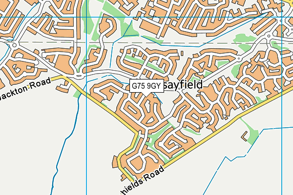 G75 9GY map - OS VectorMap District (Ordnance Survey) G75 9GY map - OS VectorMap District (Ordnance Survey)