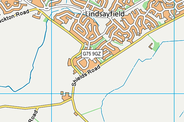 G75 9GZ map - OS VectorMap District (Ordnance Survey)