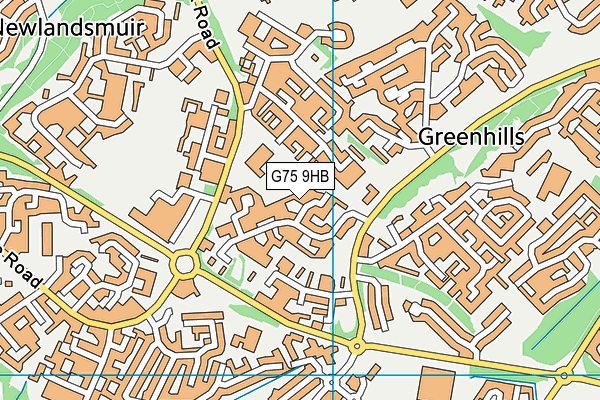 G75 9HB map - OS VectorMap District (Ordnance Survey) G75 9HB map - OS VectorMap District (Ordnance Survey)