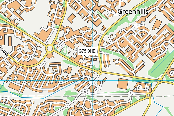 G75 9HE map - OS VectorMap District (Ordnance Survey) G75 9HE map - OS VectorMap District (Ordnance Survey)