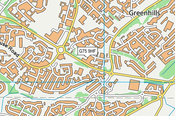 G75 9HF map - OS VectorMap District (Ordnance Survey) G75 9HF map - OS VectorMap District (Ordnance Survey)