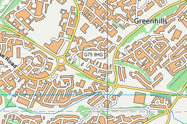 G75 9HG map - OS VectorMap District (Ordnance Survey) G75 9HG map - OS VectorMap District (Ordnance Survey)