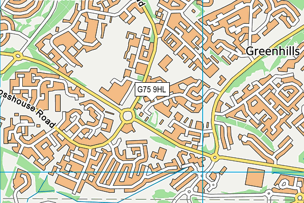 G75 9HL map - OS VectorMap District (Ordnance Survey) G75 9HL map - OS VectorMap District (Ordnance Survey)