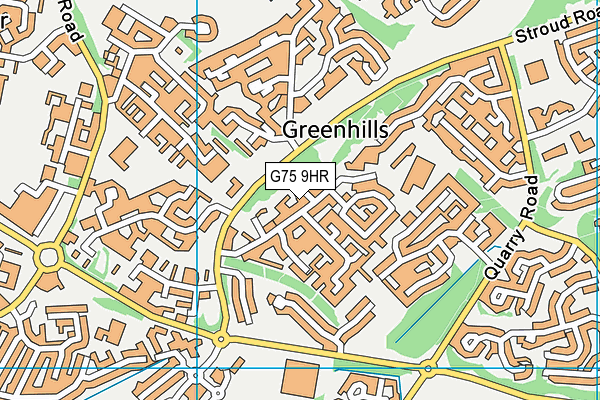 G75 9HR map - OS VectorMap District (Ordnance Survey) G75 9HR map - OS VectorMap District (Ordnance Survey)