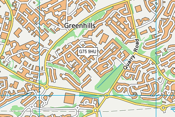 G75 9HU map - OS VectorMap District (Ordnance Survey) G75 9HU map - OS VectorMap District (Ordnance Survey)