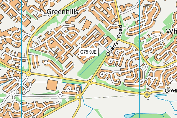 G75 9JE map - OS VectorMap District (Ordnance Survey) G75 9JE map - OS VectorMap District (Ordnance Survey)