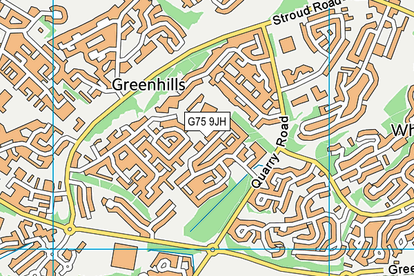 G75 9JH map - OS VectorMap District (Ordnance Survey) G75 9JH map - OS VectorMap District (Ordnance Survey)