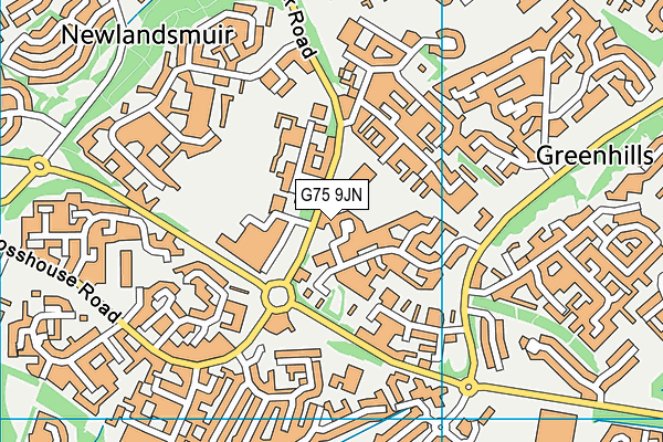 G75 9JN map - OS VectorMap District (Ordnance Survey) G75 9JN map - OS VectorMap District (Ordnance Survey)