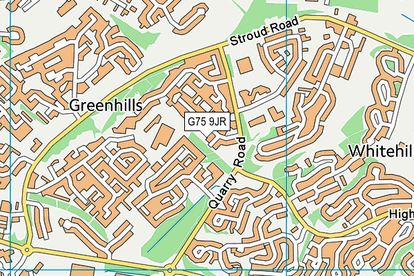G75 9JR map - OS VectorMap District (Ordnance Survey) G75 9JR map - OS VectorMap District (Ordnance Survey)