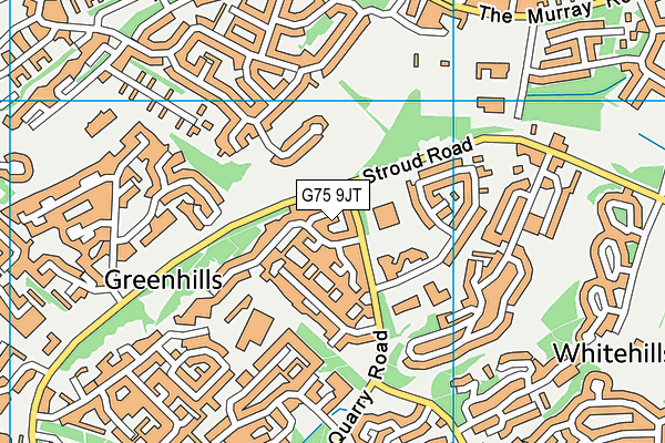 G75 9JT map - OS VectorMap District (Ordnance Survey) G75 9JT map - OS VectorMap District (Ordnance Survey)