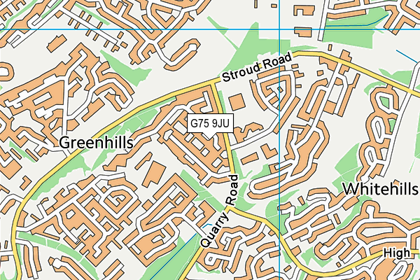 G75 9JU map - OS VectorMap District (Ordnance Survey) G75 9JU map - OS VectorMap District (Ordnance Survey)