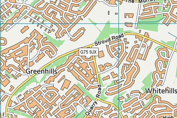 G75 9JX map - OS VectorMap District (Ordnance Survey) G75 9JX map - OS VectorMap District (Ordnance Survey)