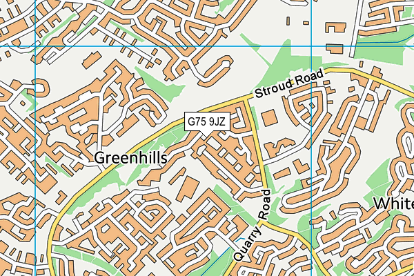 G75 9JZ map - OS VectorMap District (Ordnance Survey) G75 9JZ map - OS VectorMap District (Ordnance Survey)