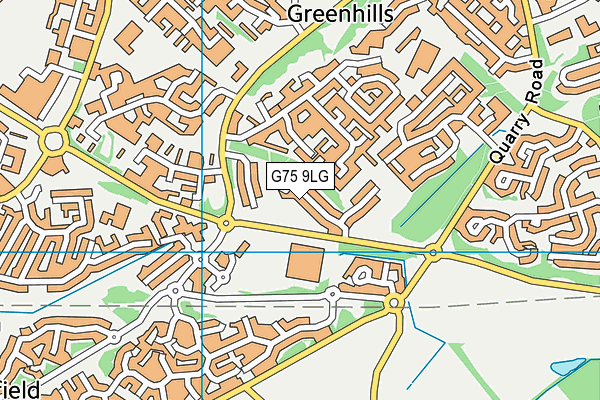 G75 9LG map - OS VectorMap District (Ordnance Survey) G75 9LG map - OS VectorMap District (Ordnance Survey)