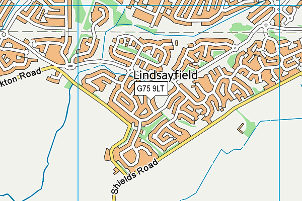 G75 9LT map - OS VectorMap District (Ordnance Survey) G75 9LT map - OS VectorMap District (Ordnance Survey)