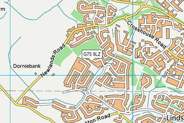 G75 9LZ map - OS VectorMap District (Ordnance Survey) G75 9LZ map - OS VectorMap District (Ordnance Survey)