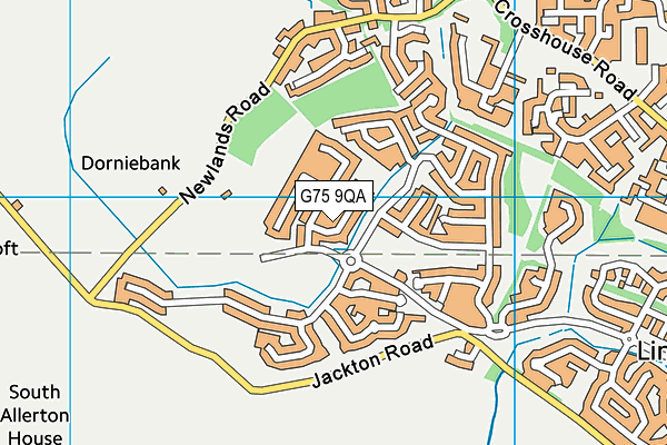 G75 9QA map - OS VectorMap District (Ordnance Survey) G75 9QA map - OS VectorMap District (Ordnance Survey)