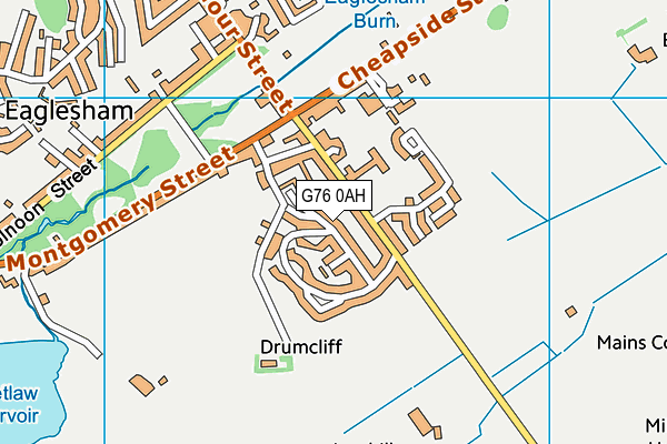 G76 0AH map - OS VectorMap District (Ordnance Survey) G76 0AH map - OS VectorMap District (Ordnance Survey)