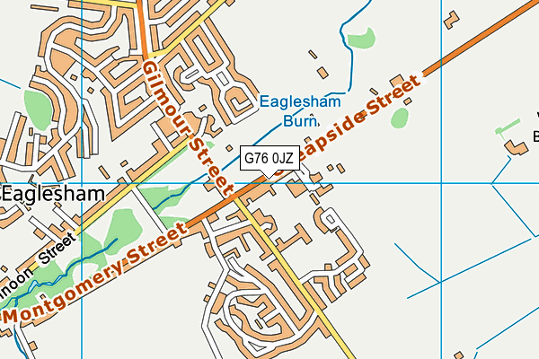 G76 0JZ map - OS VectorMap District (Ordnance Survey) G76 0JZ map - OS VectorMap District (Ordnance Survey)